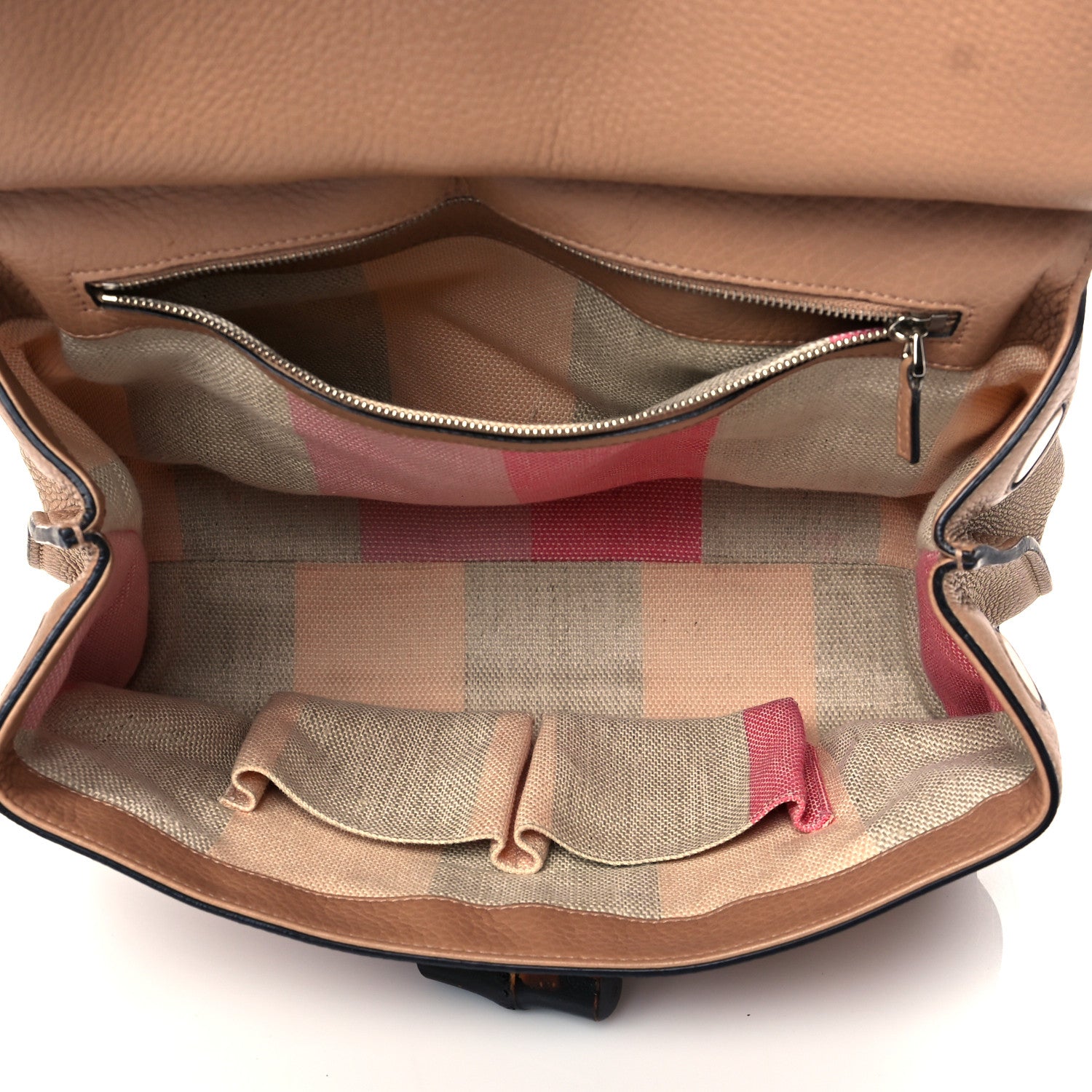 Gucci Cellarius Calfskin Medium Bamboo Daily Top Handle Bag Camelia 5 of 14