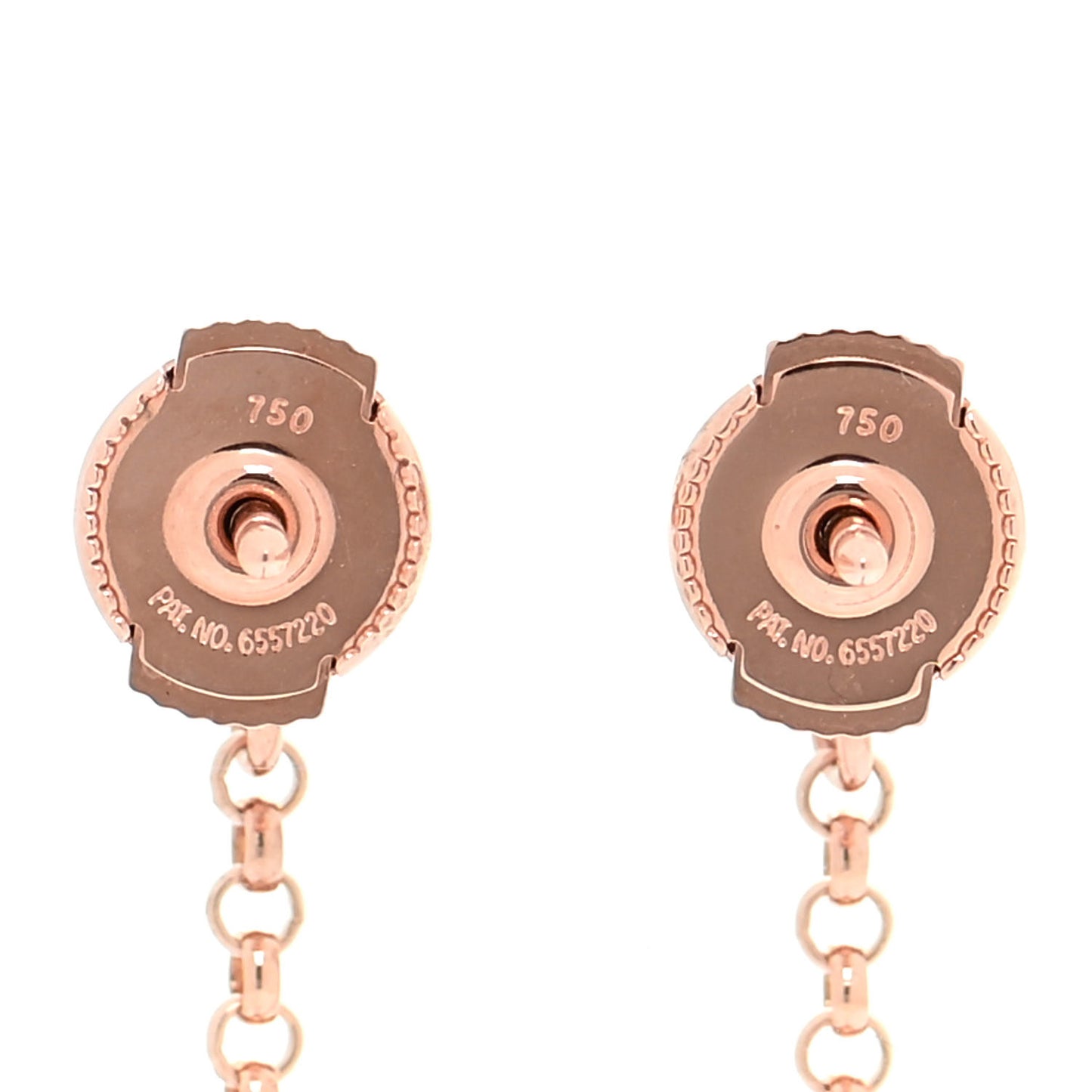 18K Rose Gold Diamond Constance Amulettes Drop Earrings
