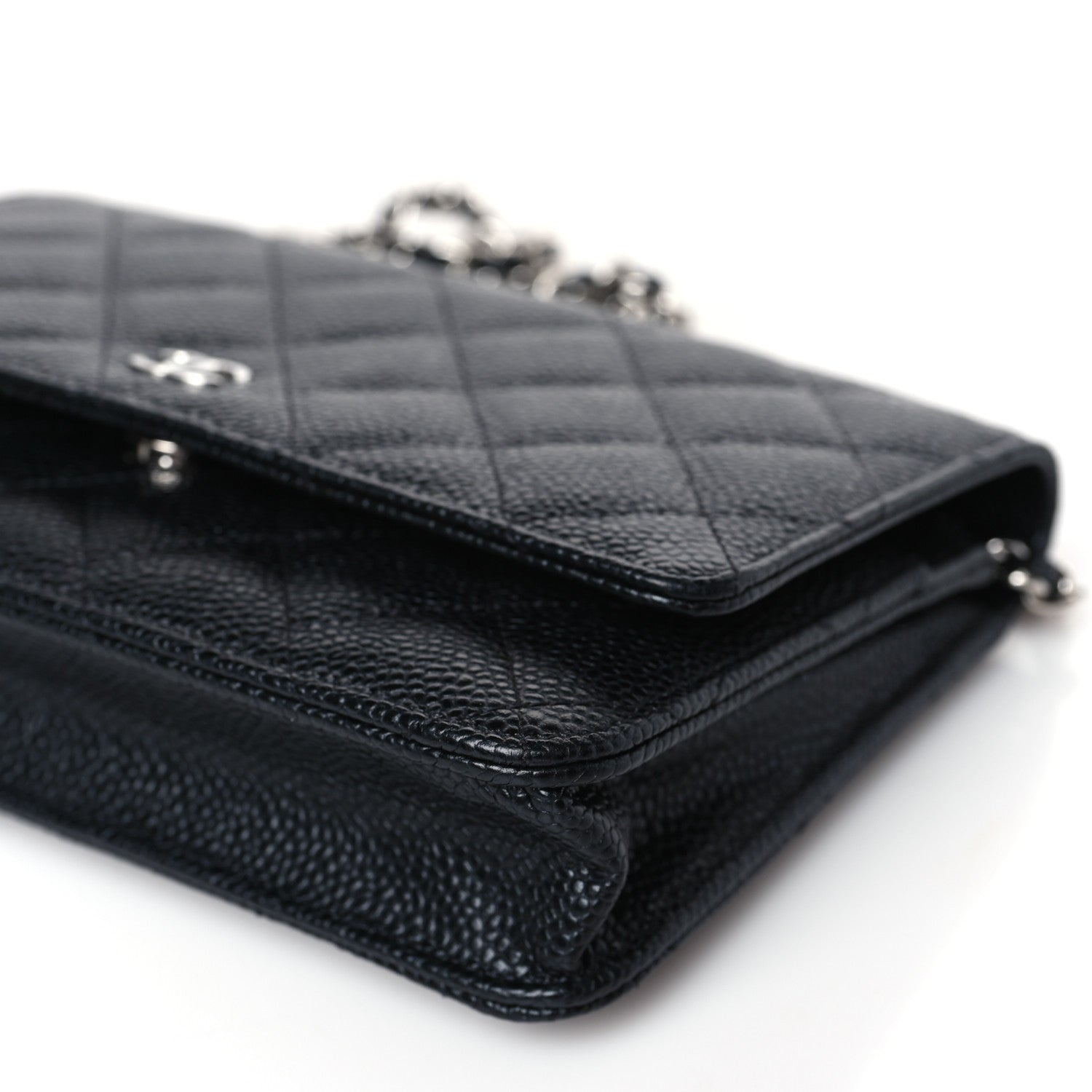 Chanel Caviar Quilted Wallet on Chain WOC Black 10 of 11