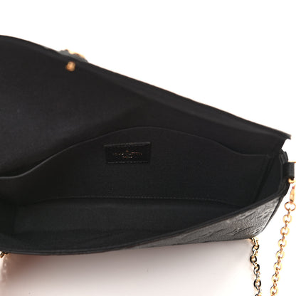 Louis Vuitton Empreinte Pochette Felicie Chain Wallet Black 5 of 9