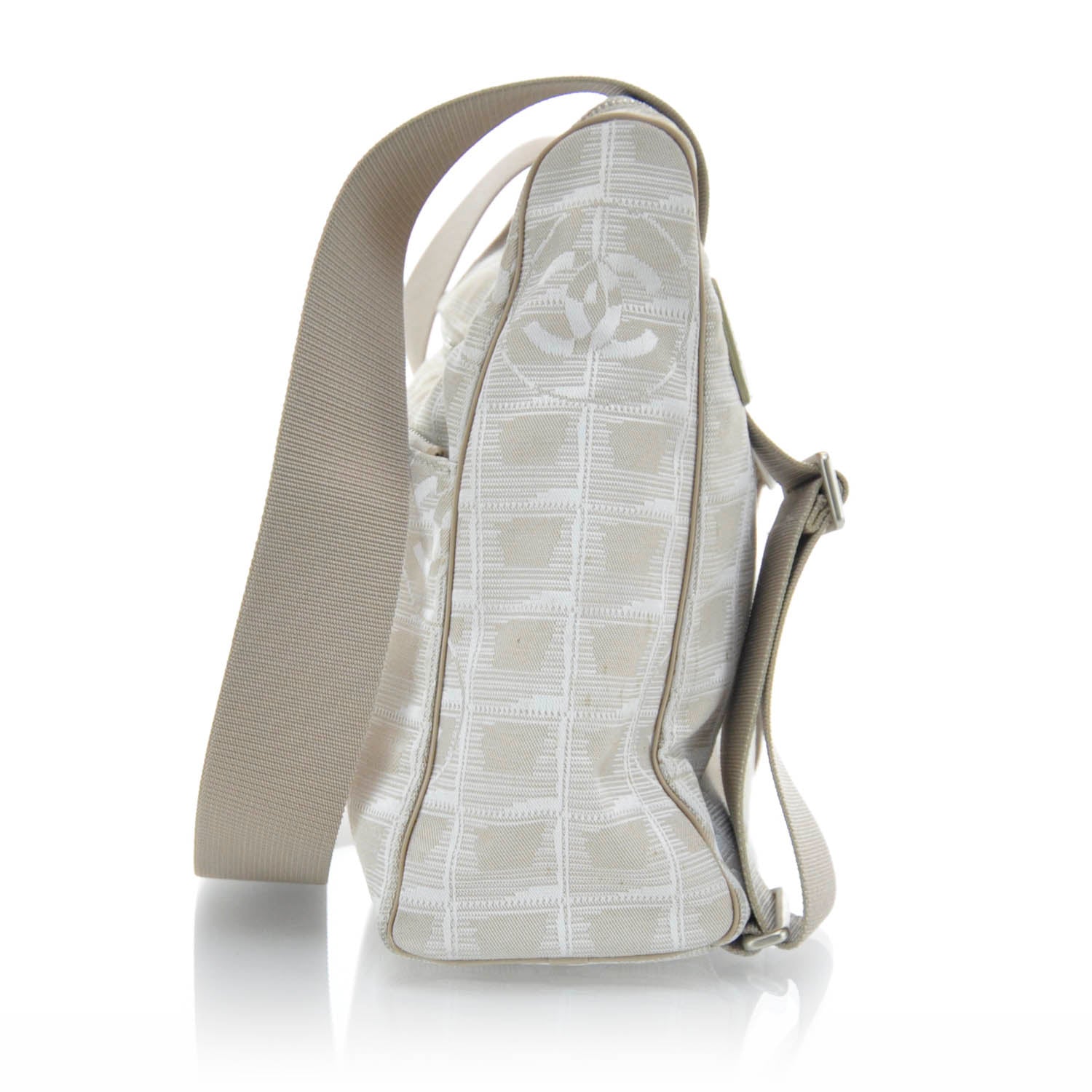 Chanel Nylon Travel Convertible Backpack Beige 6 of 11