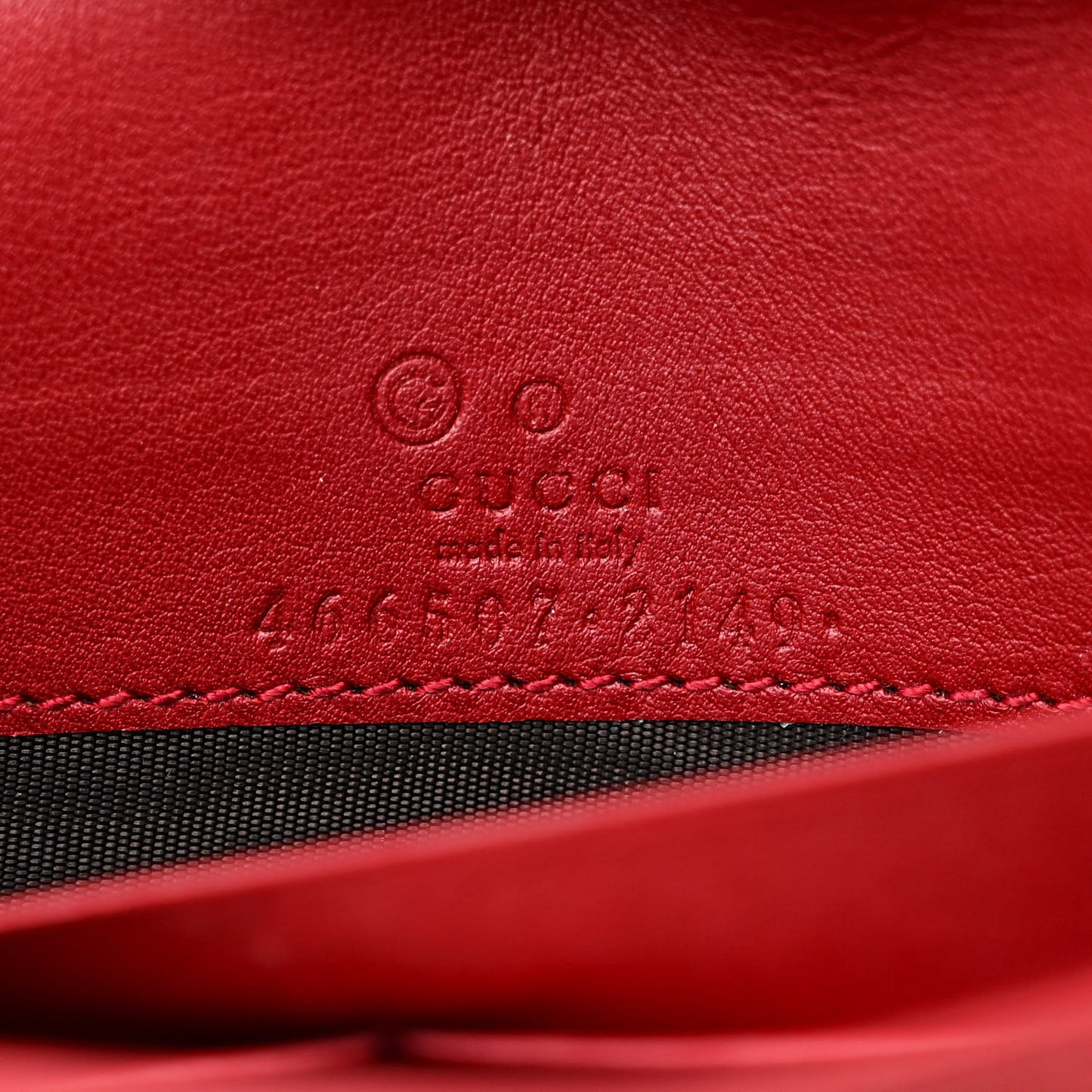 Microguccissima Crossbody Wallet Red