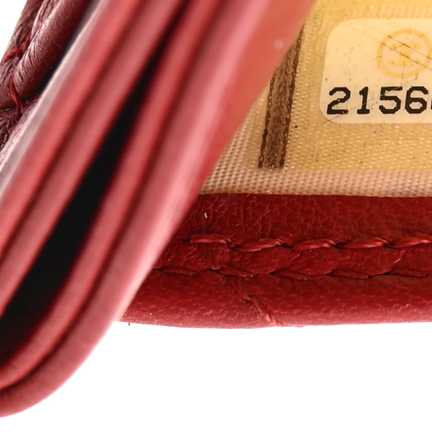 Chanel Lambskin Quilted Card Holder Red 8 of 8