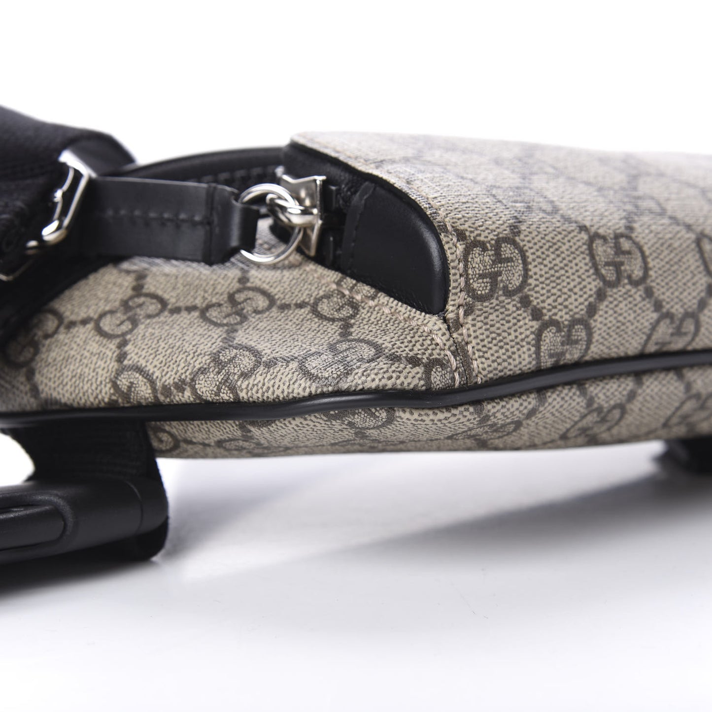 GG Supreme Monogram Belt Bag Black