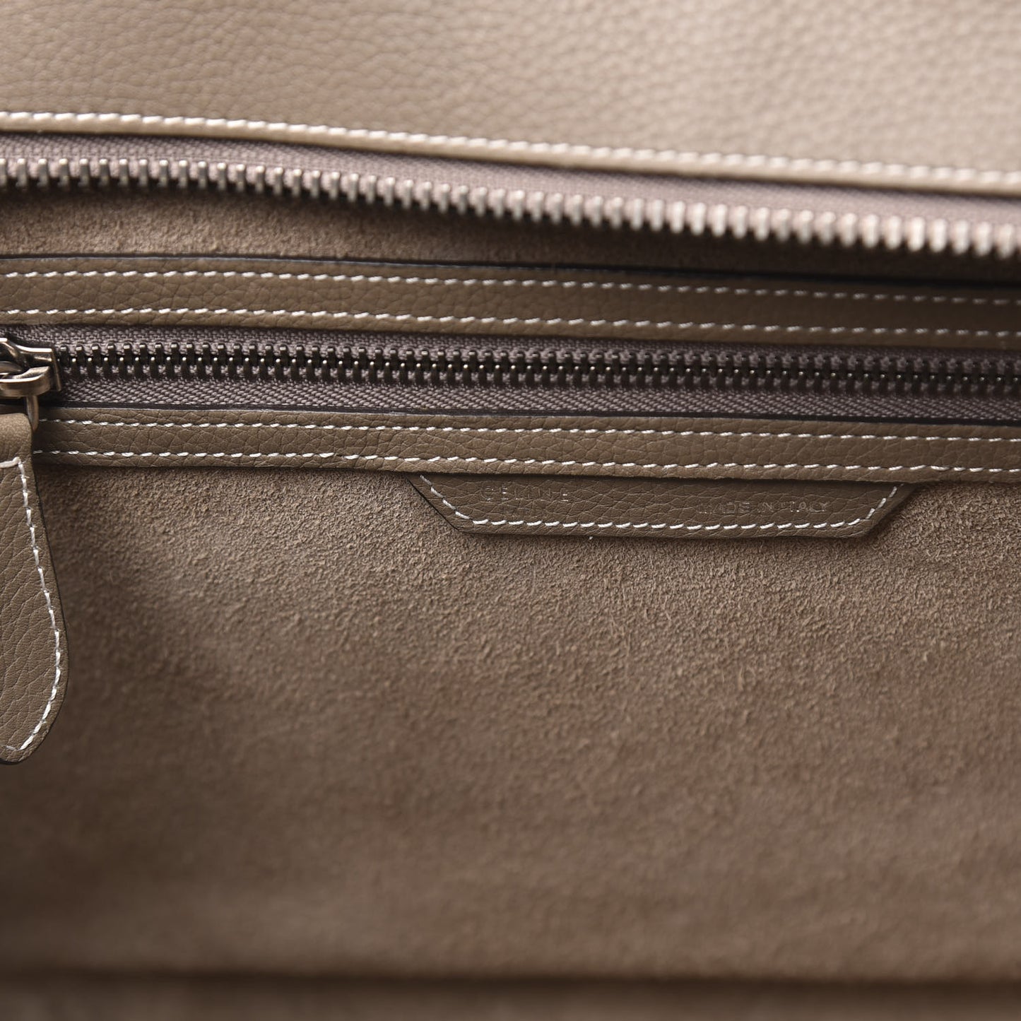 Drummed Calfskin Mini Luggage Souris