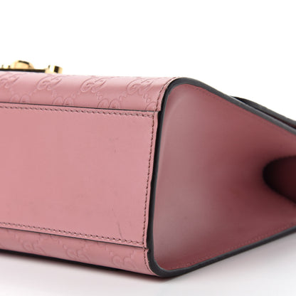 Gucci Guccissima Signature Medium Padlock Shoulder Bag Rose Baby Candy 7 of 10