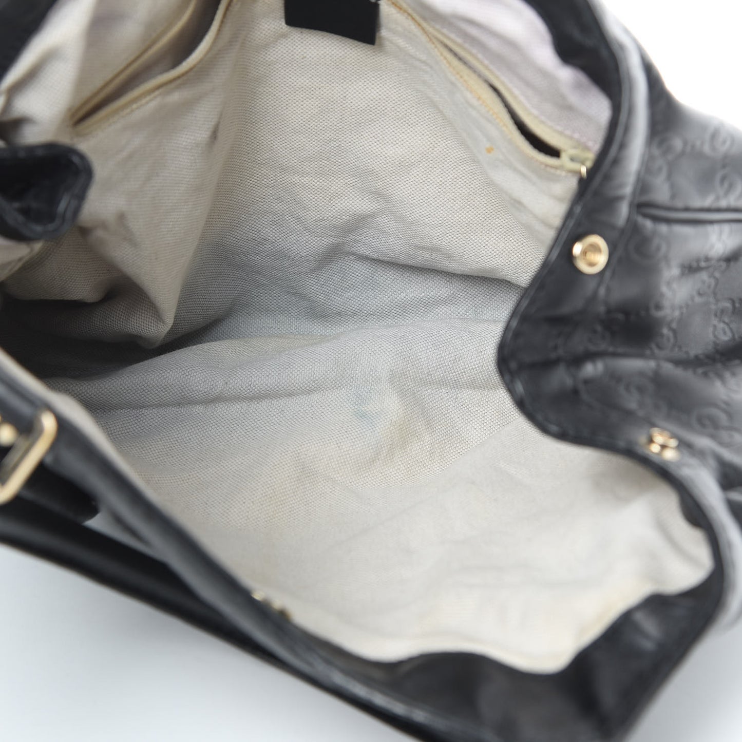 Guccissima Medium Sukey Tote Black