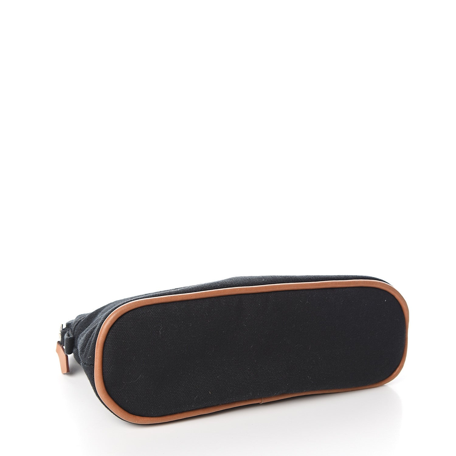 Hermes Cotton Canvas Mini Bolide Travel Cosmetic Pouch Black 3 of 8