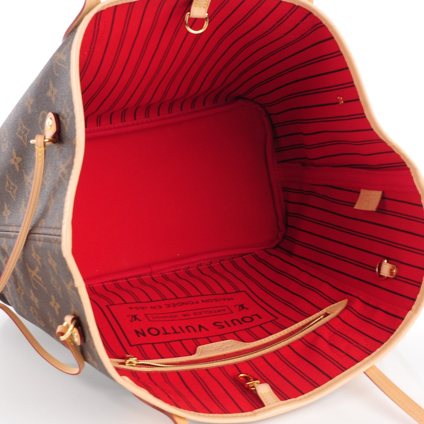Monogram Neverfull MM Cherry