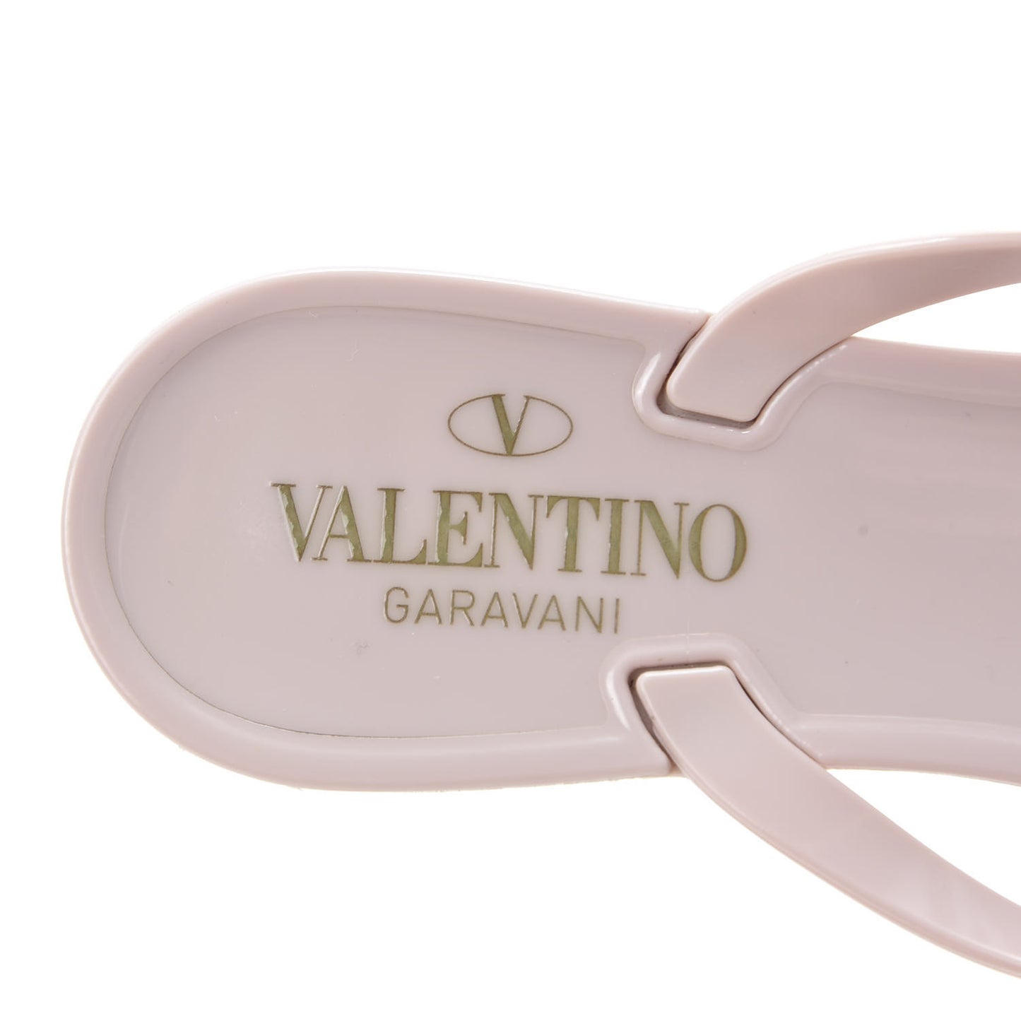 PVC Jelly Rockstud Bow Thong Sandals 37 Poudre