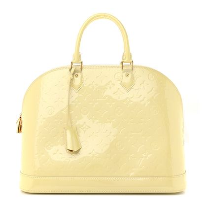 Louis Vuitton Vernis Alma GM Blanc Corail 1 of 13