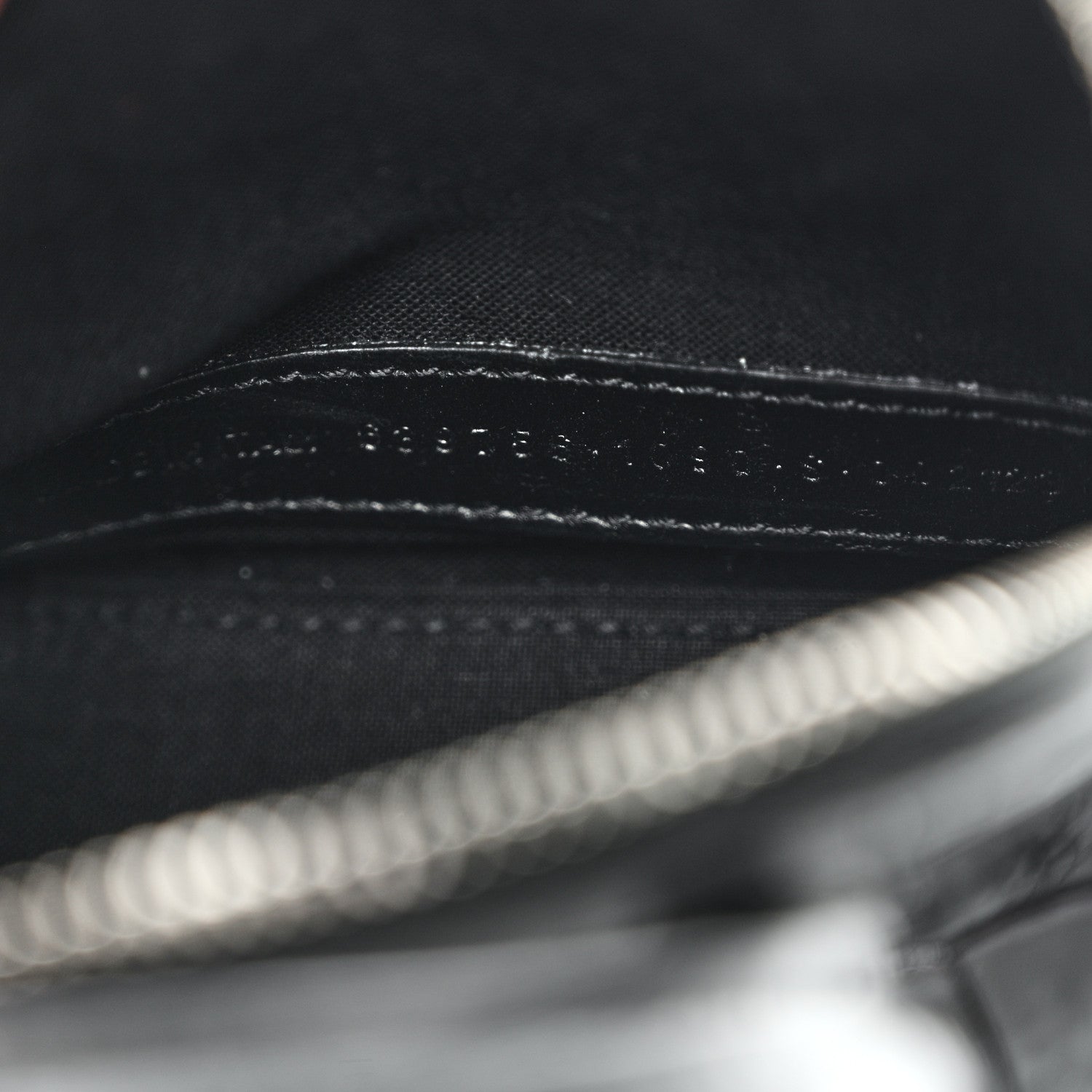 Balenciaga Shiny Calfskin Logo Crocodile Embossed Mini Ville Top Handle Bag Black 7 of 11