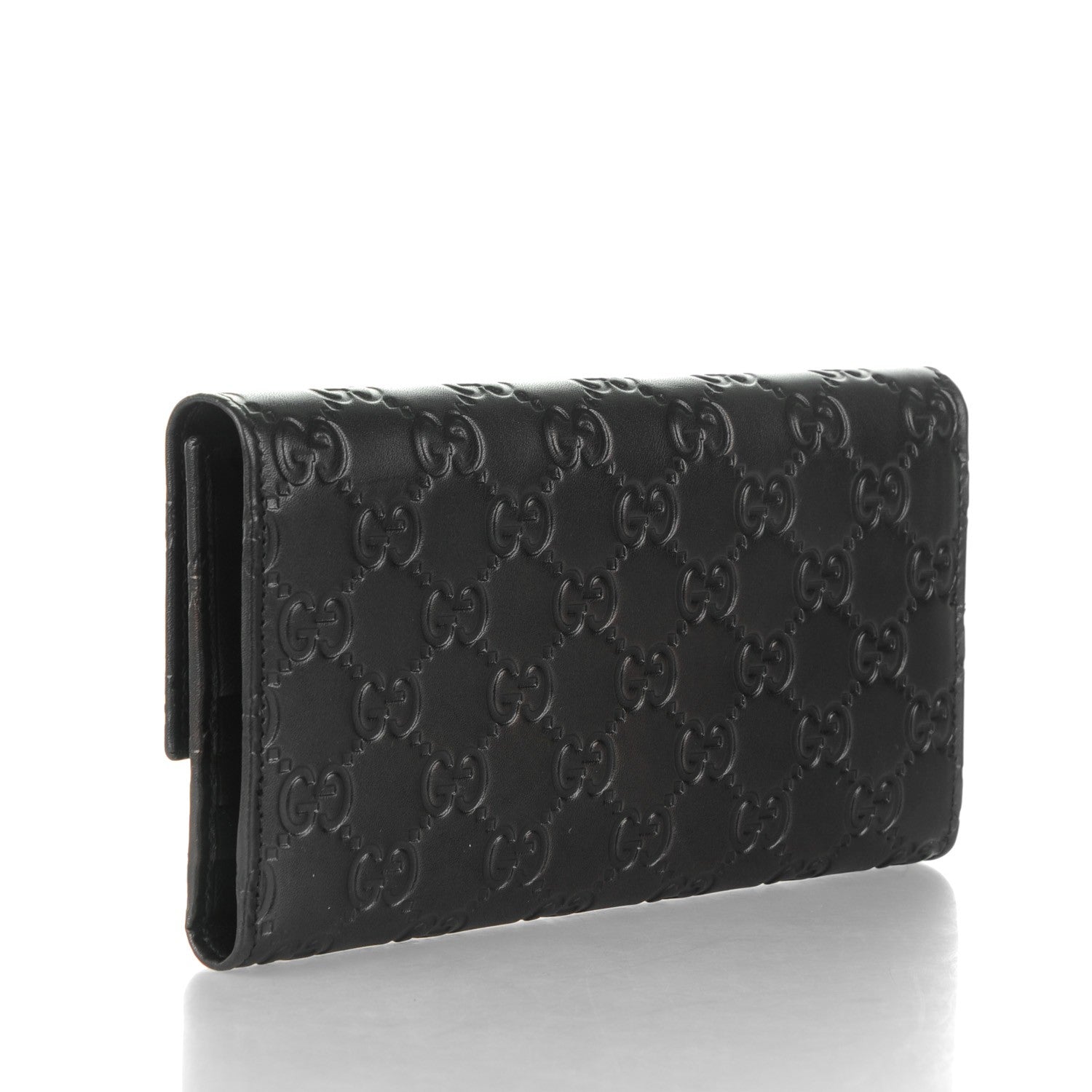 Gucci Guccissima Continental Flap Wallet Black 3 of 7