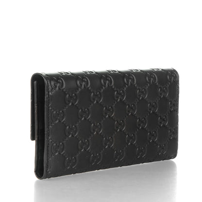 Gucci Guccissima Continental Flap Wallet Black 3 of 7