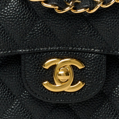 Chanel Caviar Quilted Medium Double Flap Black 9 of 12