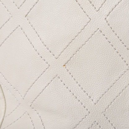 Chanel Calfskin Large Diamond Stitch Tote White 11 of 17