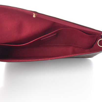 Louis Vuitton Monogram Pochette Felicie Chain Wallet Fuchsia 6 of 14