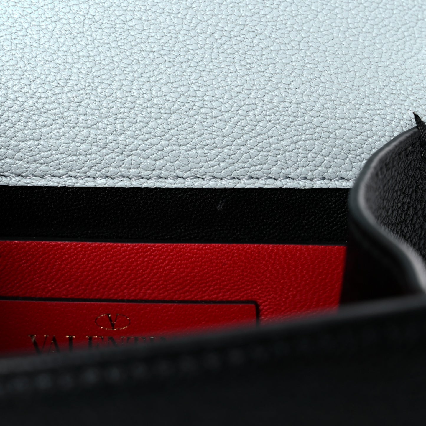 Goatskin Micro VSling Shoulder Bag Black