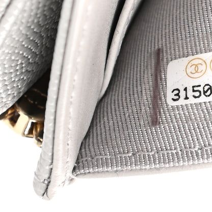 Chanel Caviar Quilted Small Flap Wallet Grey 8 of 8