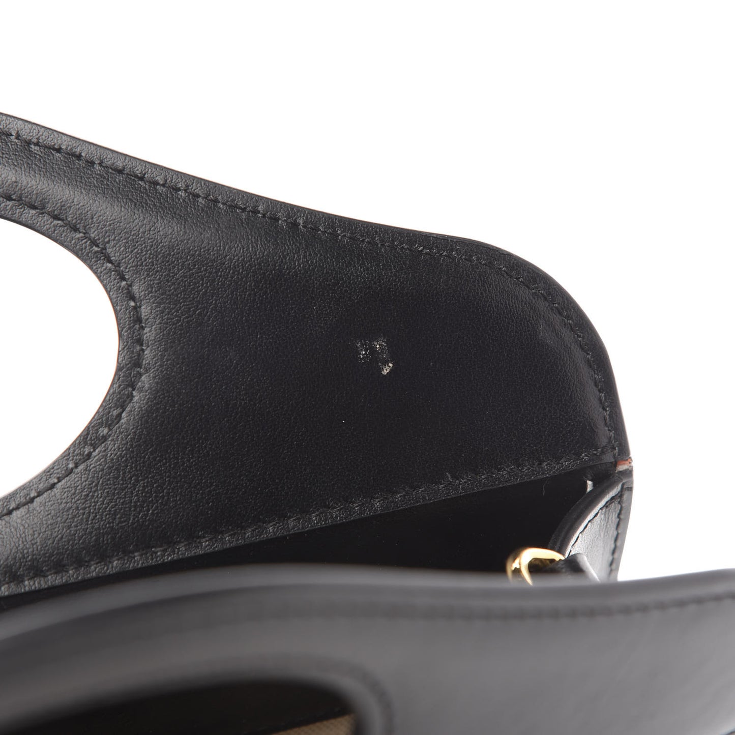 Calfskin Check Mini Pocket Bag Black