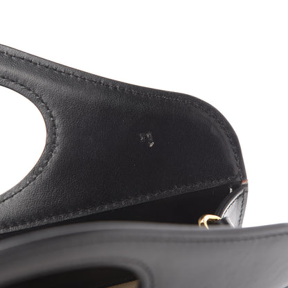 Burberry Calfskin Check Mini Pocket Bag Black 11 of 11