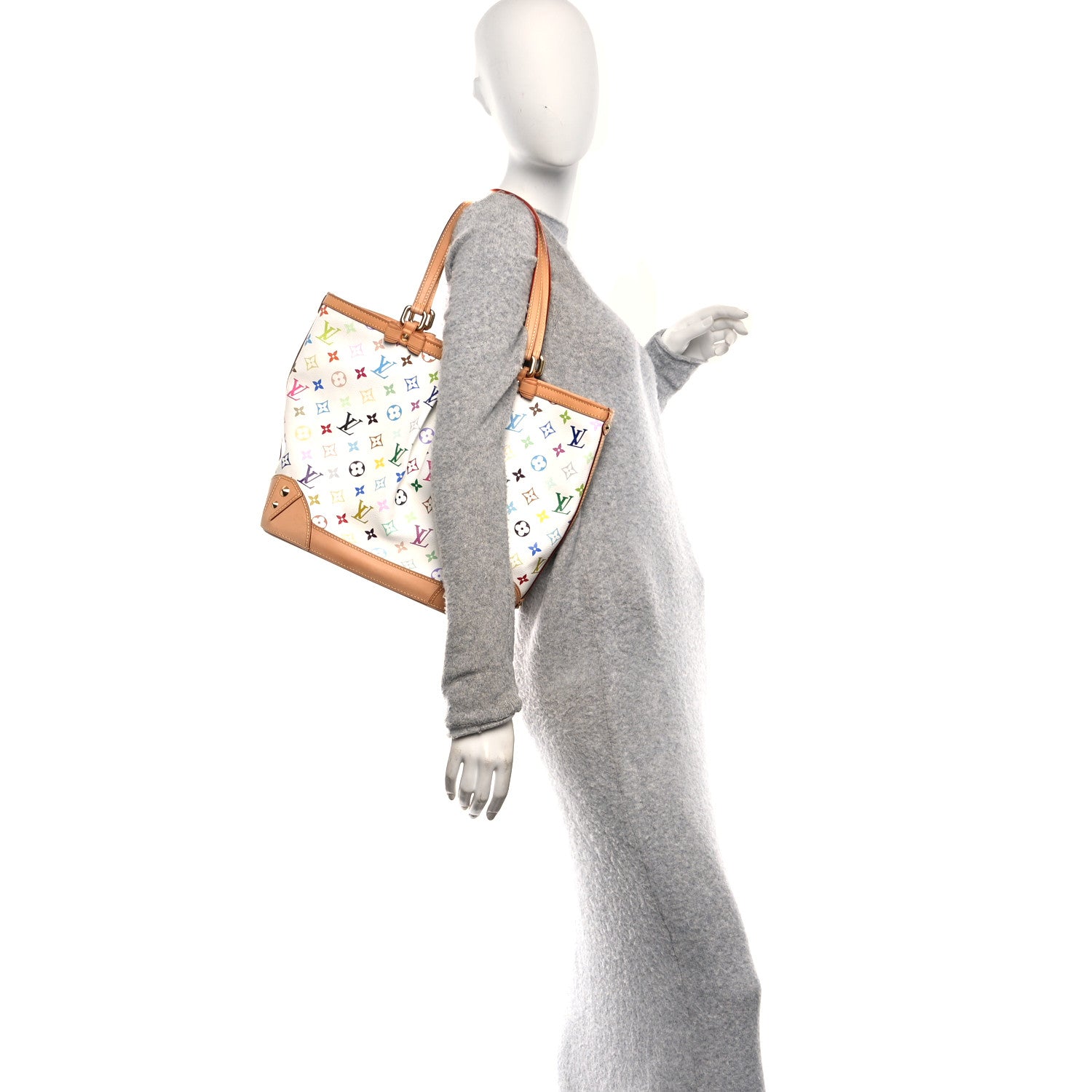 Louis Vuitton Monogram Multicolor Sharleen MM White 2 of 9