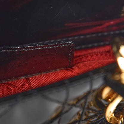 Christian Dior Patent Cannage Mini Lady Dior Black 7 of 13