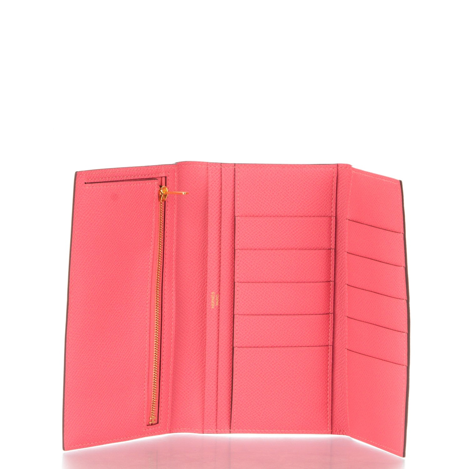Hermes Epsom Tri-Fold Bearn Wallet Rose Azalee 5 of 13