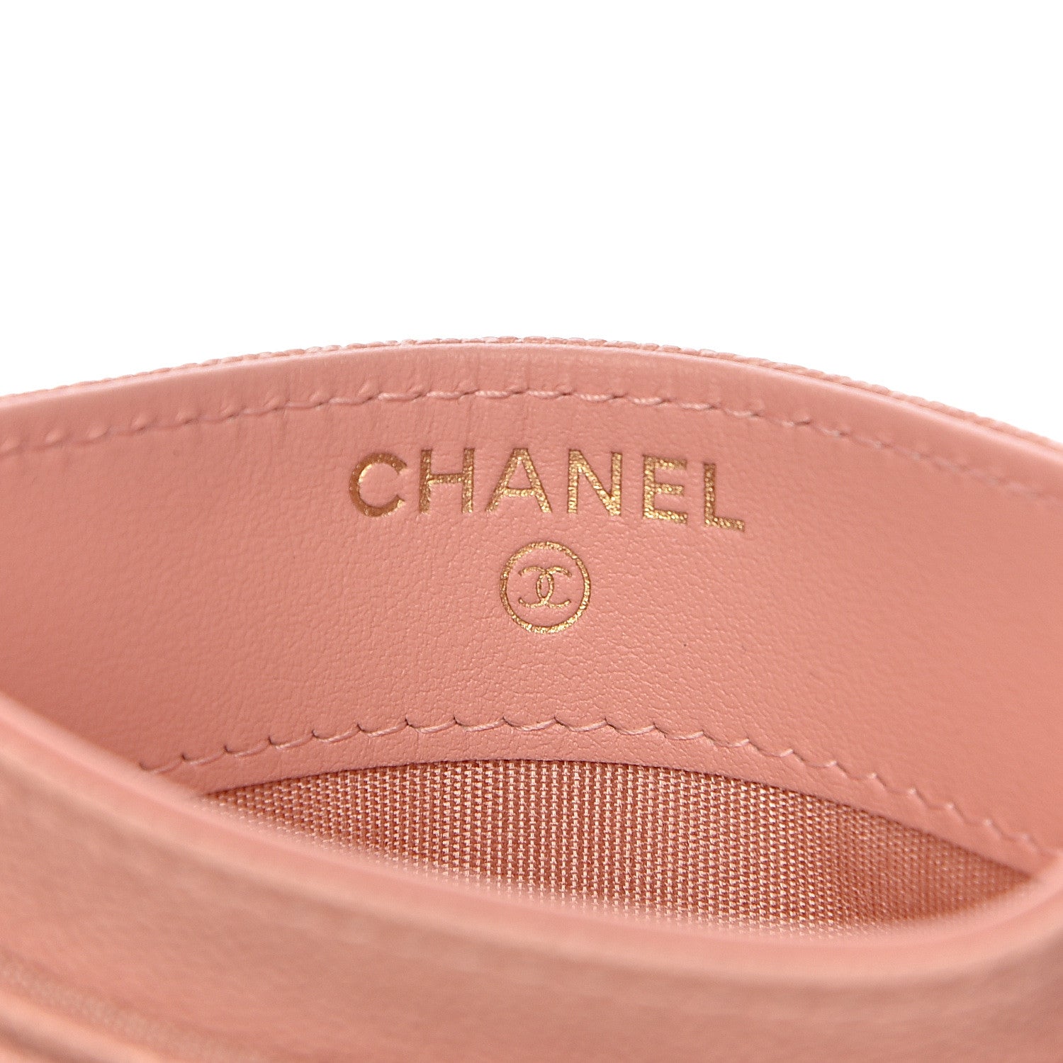 Chanel Caviar Quilted Boy Card Holder Light Pink 6 of 9