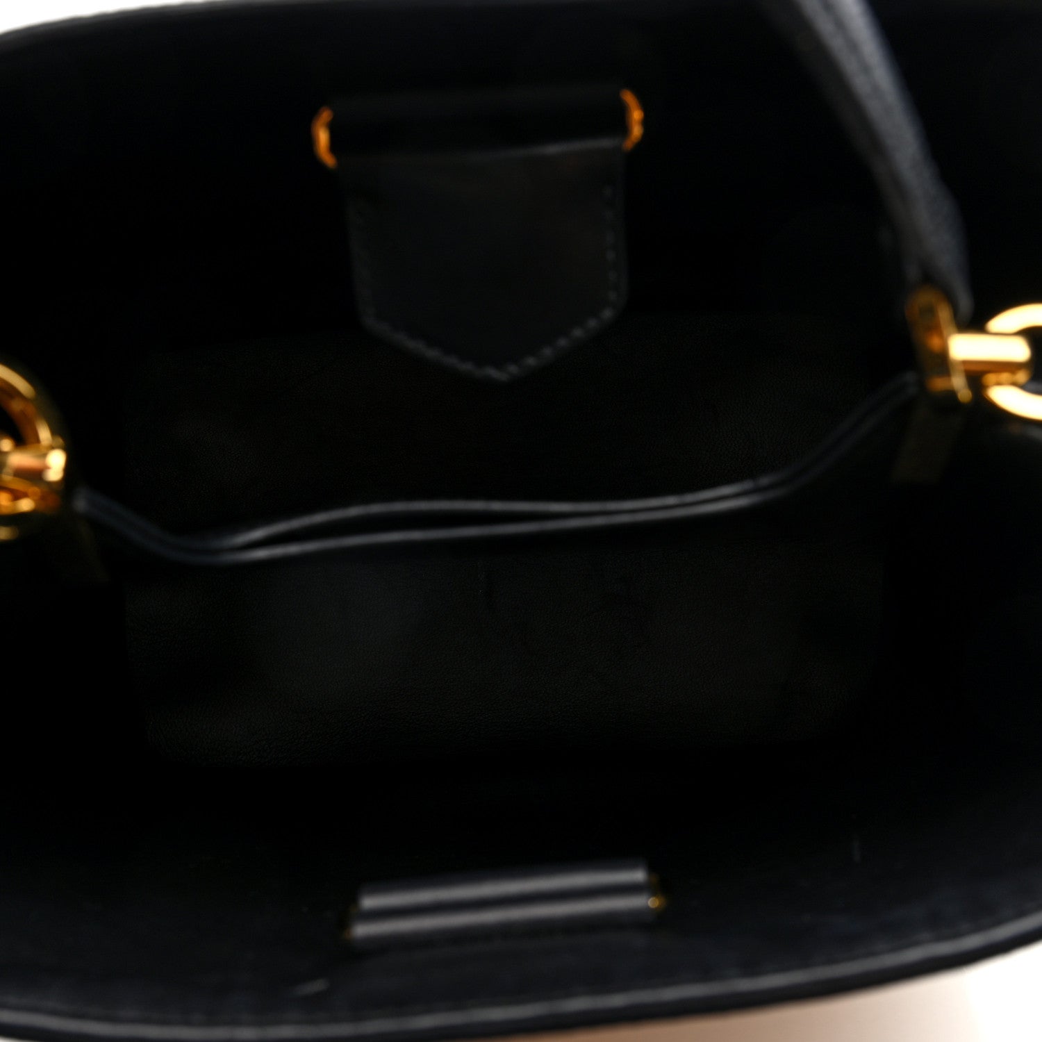 Prada Wicker Saffiano Panier Bucket Bag Naturale Black 5 of 9