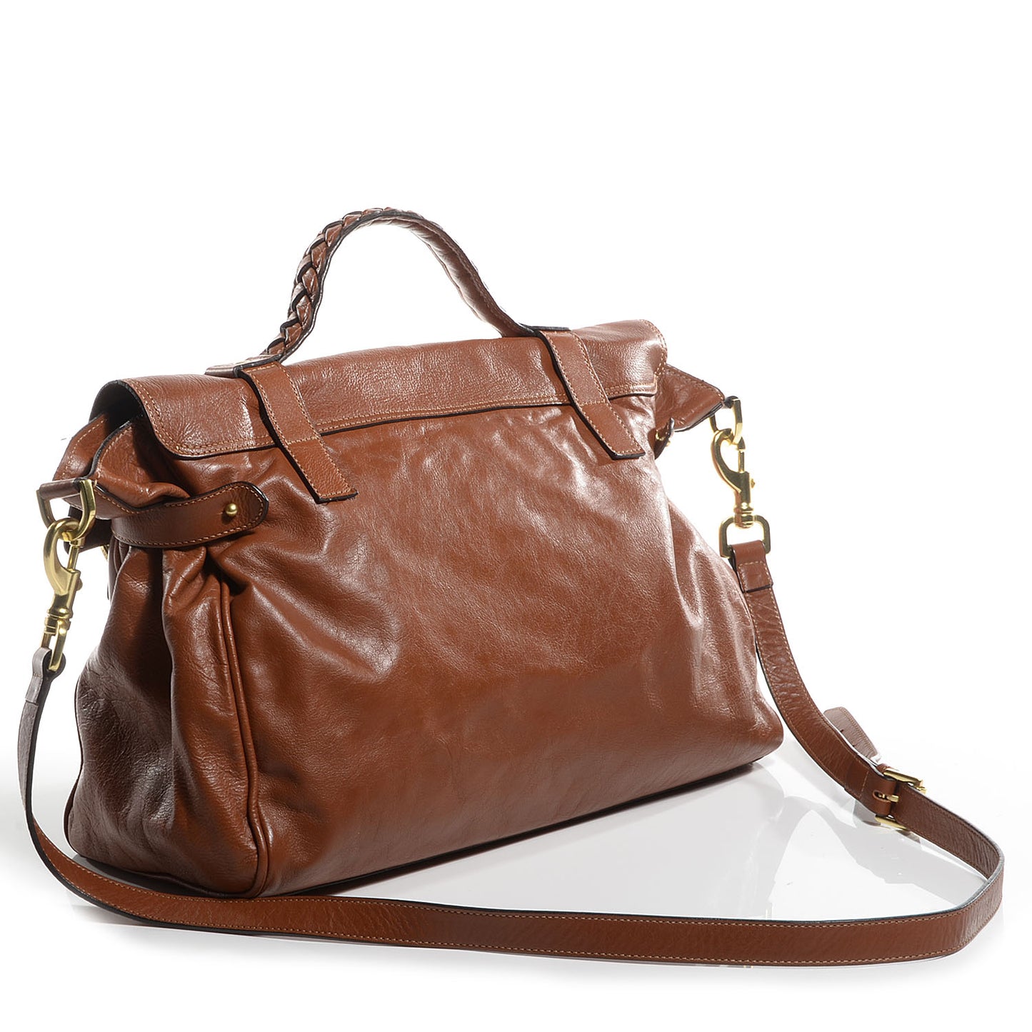 Soft Buffalo Leather Oversized Alexa Oak