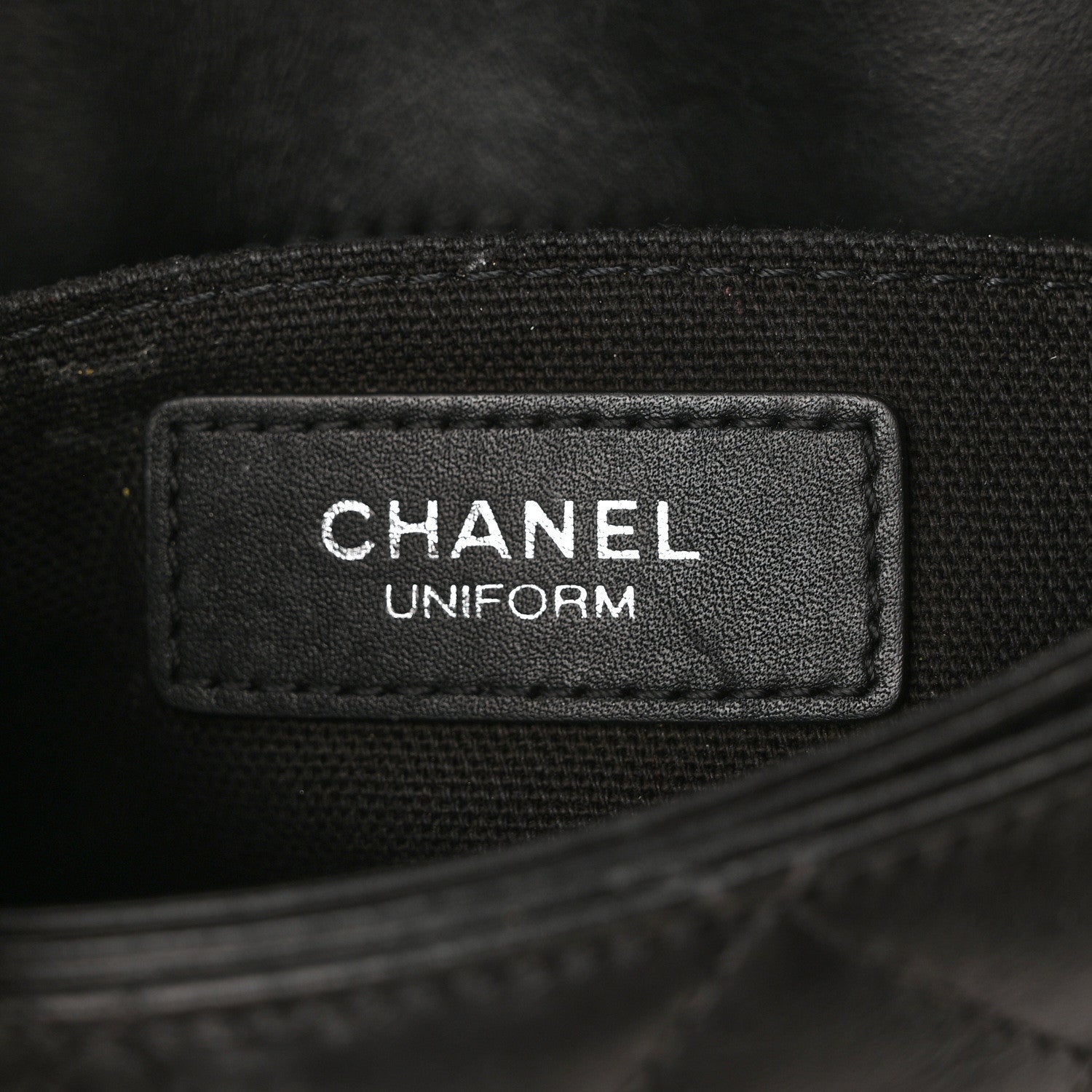 Chanel Calfskin Quilted CC Uniform Flap Belt Bag Black 6 of 9