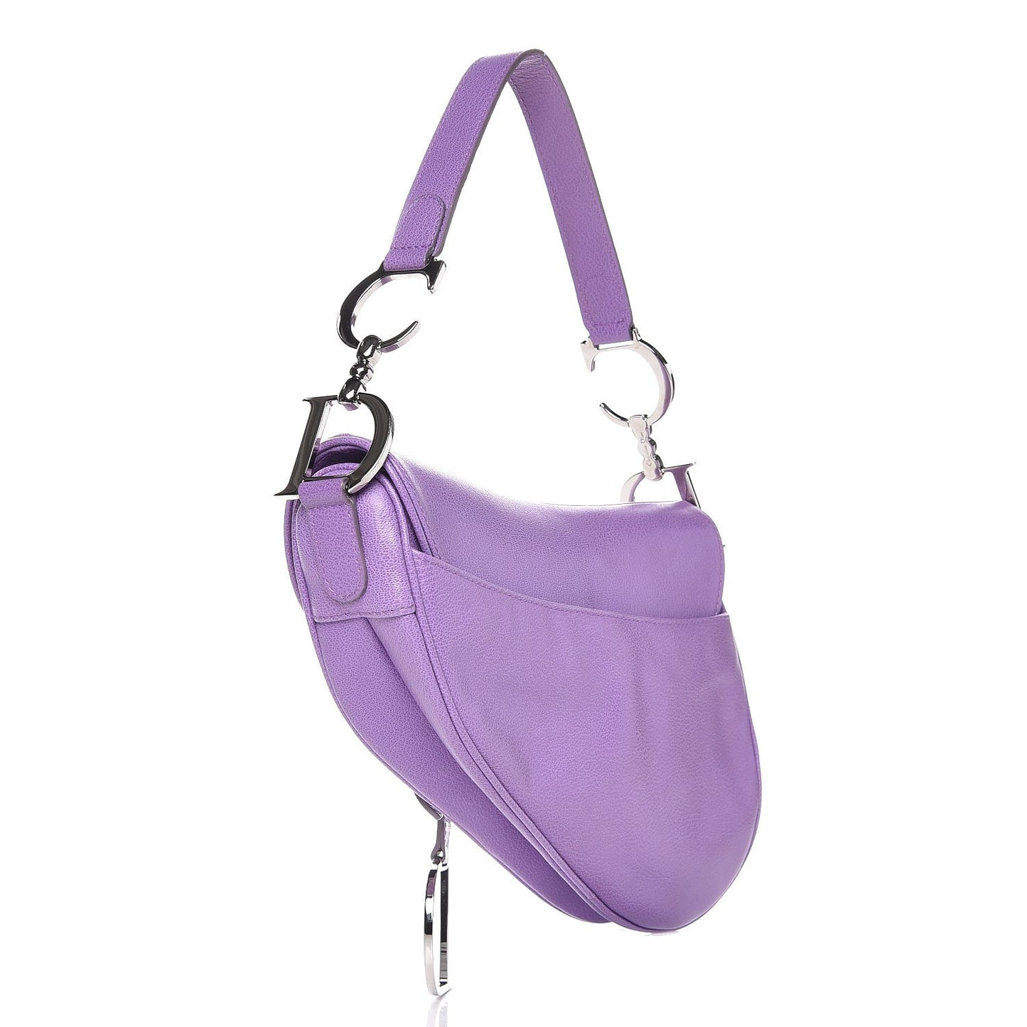 Calfskin Saddle Bag Purple