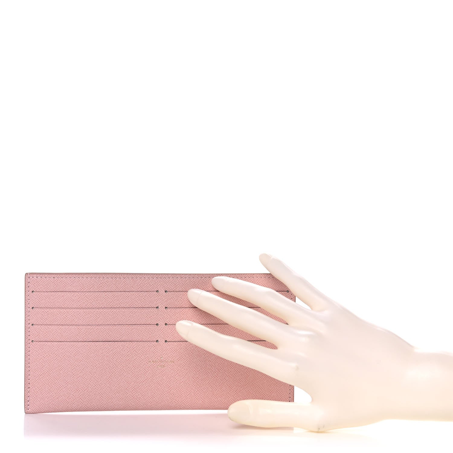 Louis Vuitton Calfskin Felicie Card Holder Insert Rose Ballerine 2 of 6
