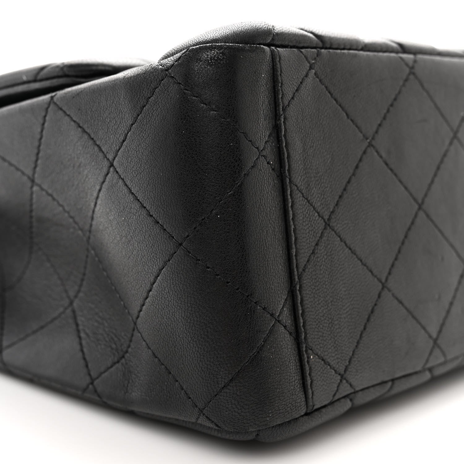 Chanel Lambskin Quilted Maxi Single Flap Black 9 of 13