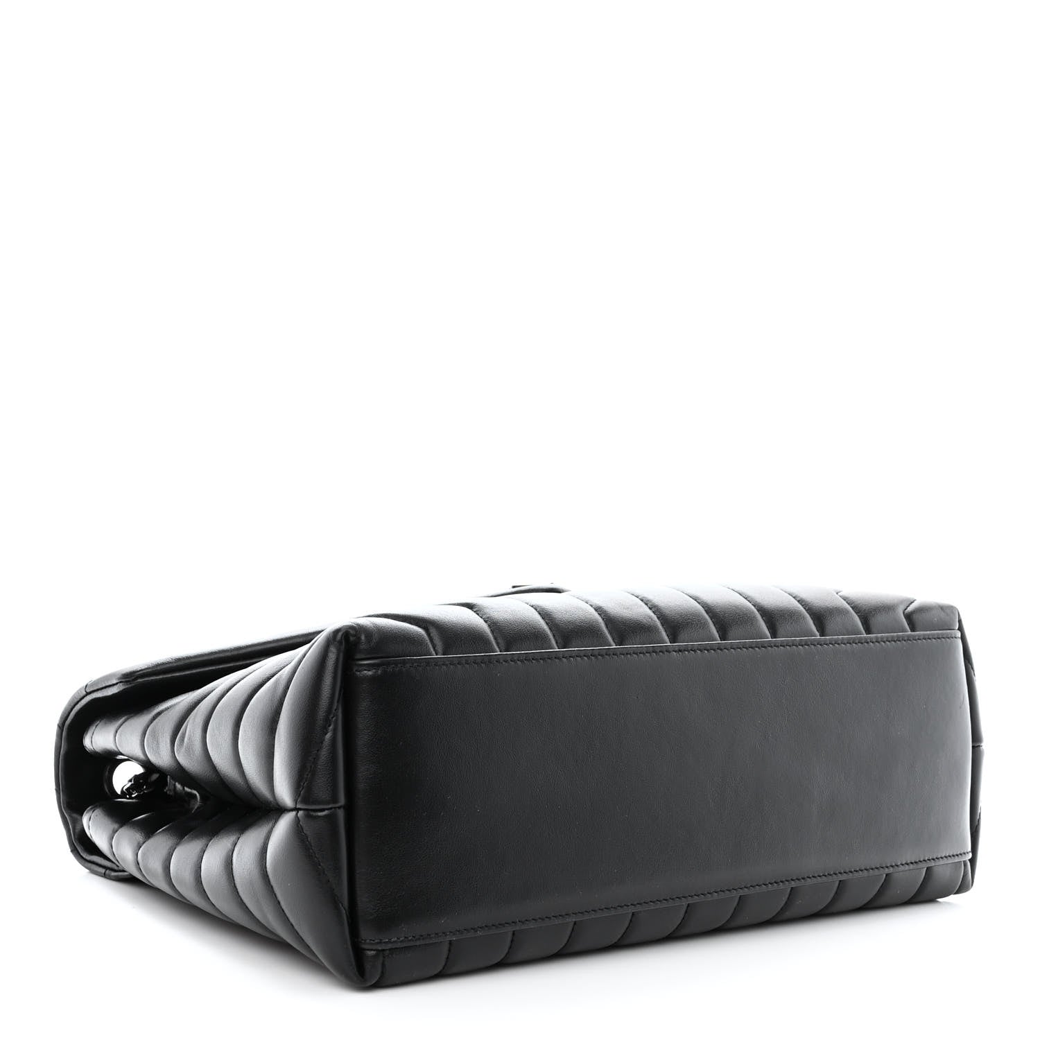 Saint Laurent Calfskin Y Quilted Monogram Monochrome Medium Loulou Chain Satchel Black 4 of 15