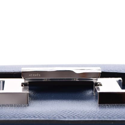 Hermes Epsom Constance 24 Bleu Agate Gris Mouette 8 of 23