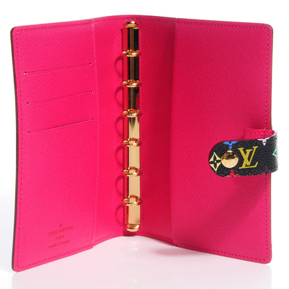 Louis Vuitton Monogram Multicolor Small Ring Agenda Black Grenade 6 of 8