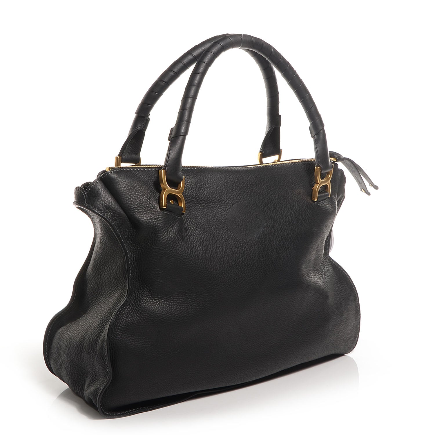 Chloe Calfskin Large Marcie Satchel Black 3 of 9