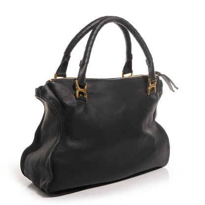 Chloe Calfskin Large Marcie Satchel Black 3 of 9