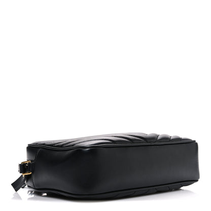 Saint Laurent Calfskin Matelasse Monogram Lou Camera Bag Black 4 of 10