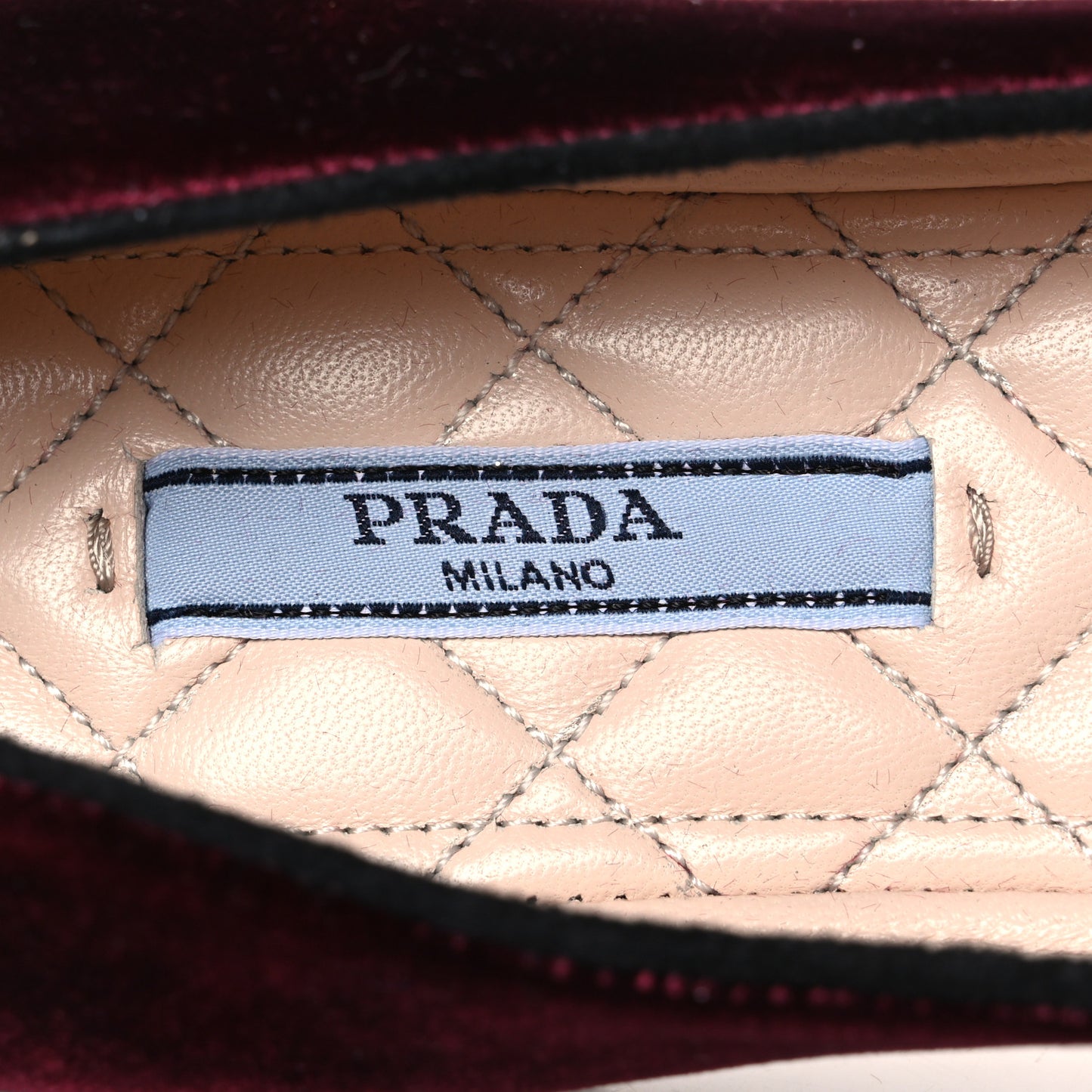 Velluto Ballerina Flats 37.5 Bordeaux