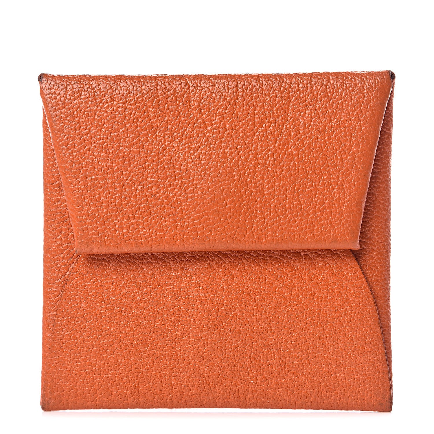 Hermes Chevre Mysore Bastia Coin Purse Feu 1 of 12