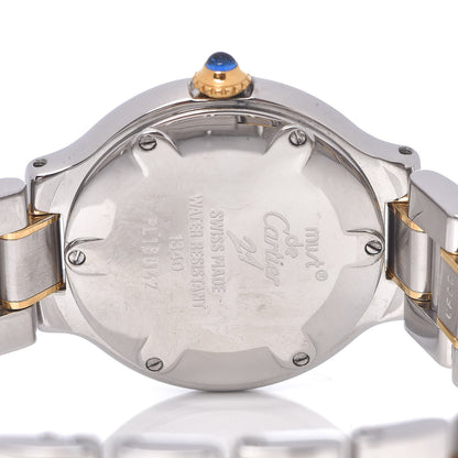Cartier Stainless Steel 18K Yellow Gold 28mm Must De 21 Quartz Watch 5 of 6