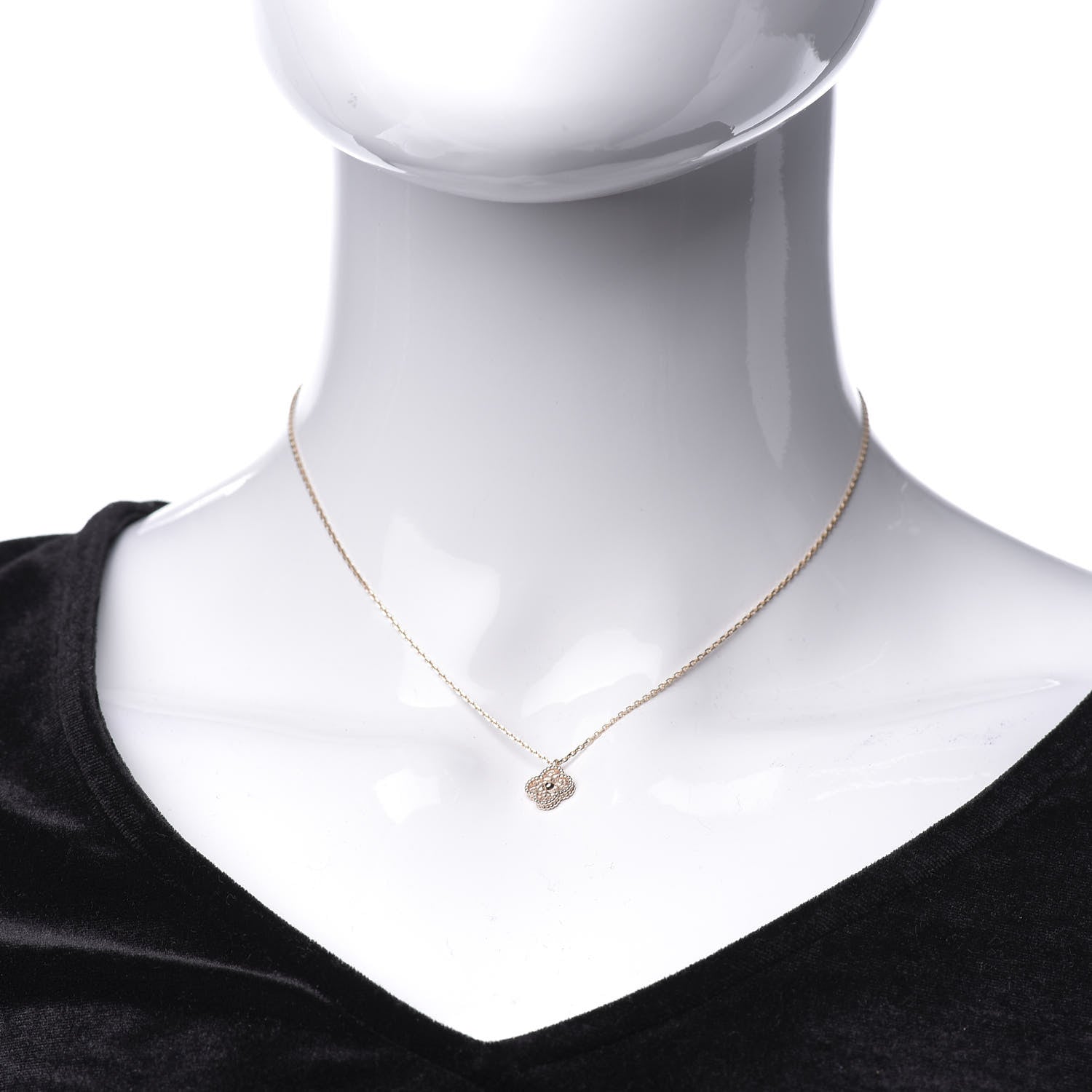 Van Cleef & Arpels 18K Rose Gold Sweet Alhambra Pendant Necklace 2 of 7