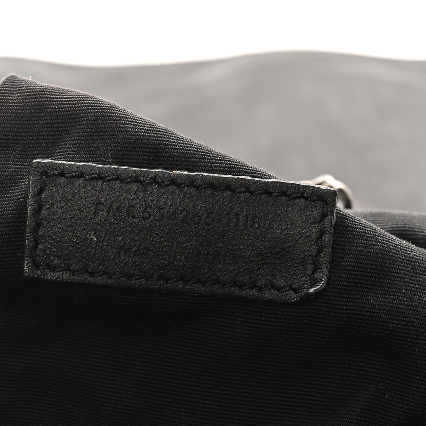 Pebbled Lambskin Chevron Monogram Large Nolita Black