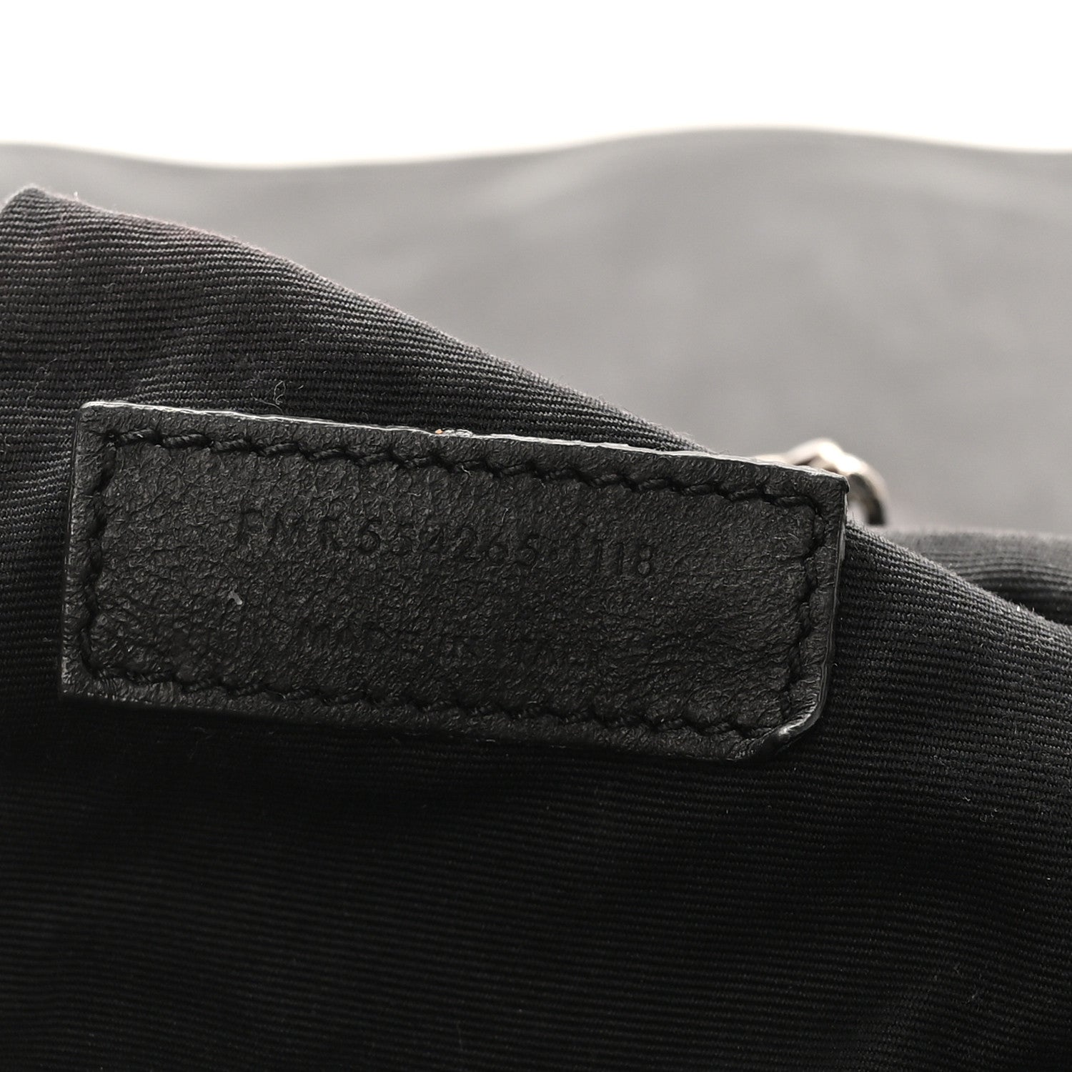 Saint Laurent Pebbled Lambskin Chevron Monogram Large Nolita Black 7 of 11