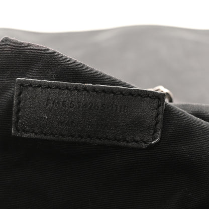 Saint Laurent Pebbled Lambskin Chevron Monogram Large Nolita Black 7 of 11