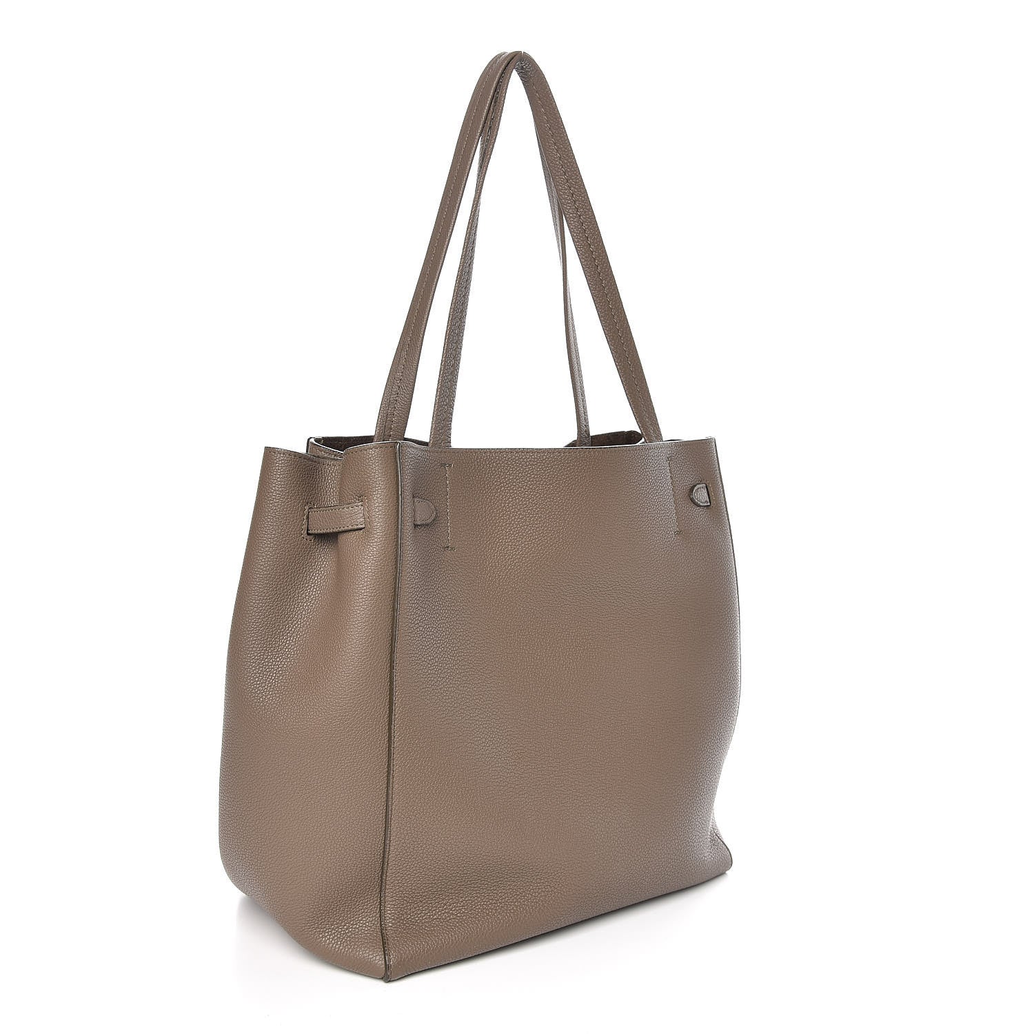 Celine Soft Grained Calfskin Small Belt Cabas Phantom Taupe 3 of 7