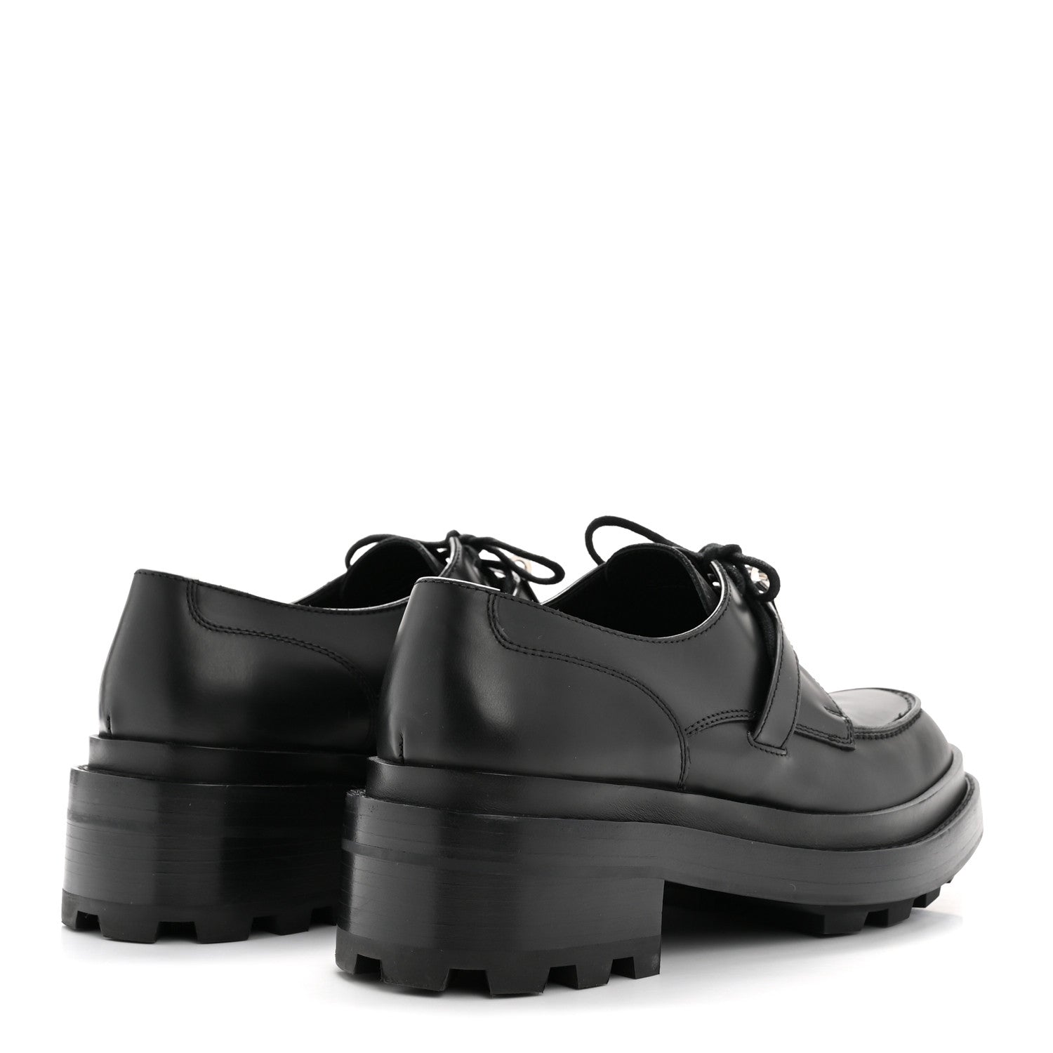 Hermes Glossed Calfskin First Oxford 37 Black 10 of 22